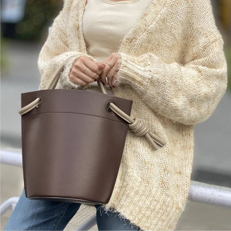 Drawstring Bucket Bag