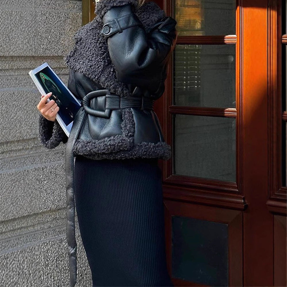 Women's Faux Fur Collar Jacket