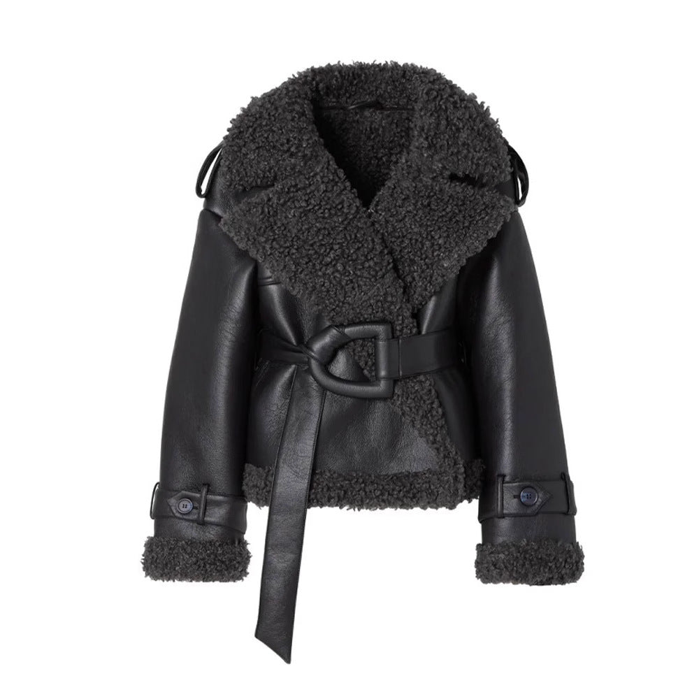 Women's Faux Fur Collar Jacket